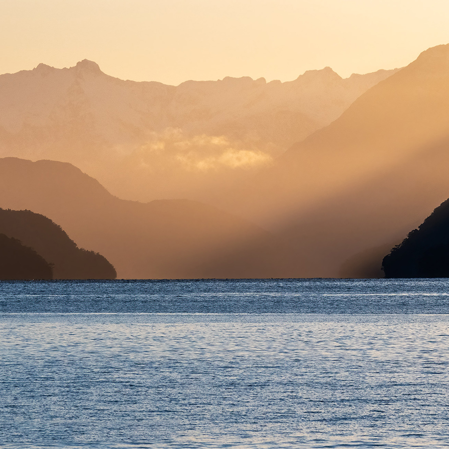 a sunrise fiordland new zealand